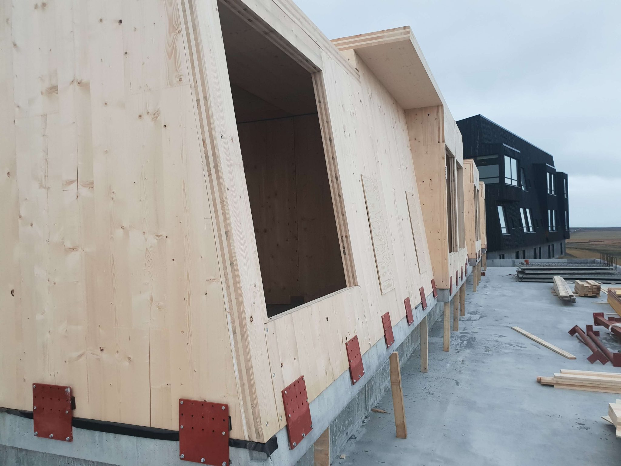 Structural work on the Jökulsárlón extension
