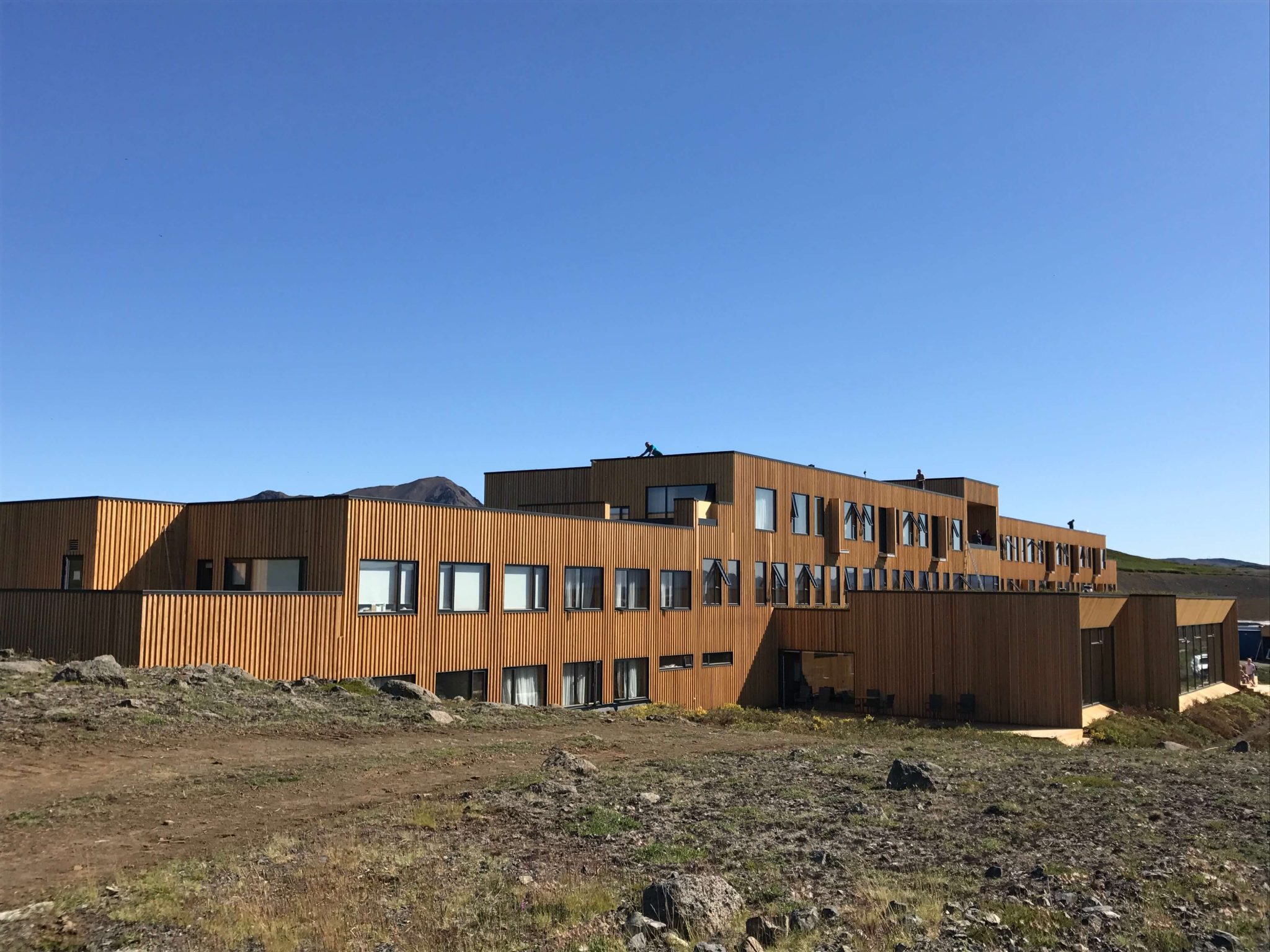 Fosshótel Mývatn in summer