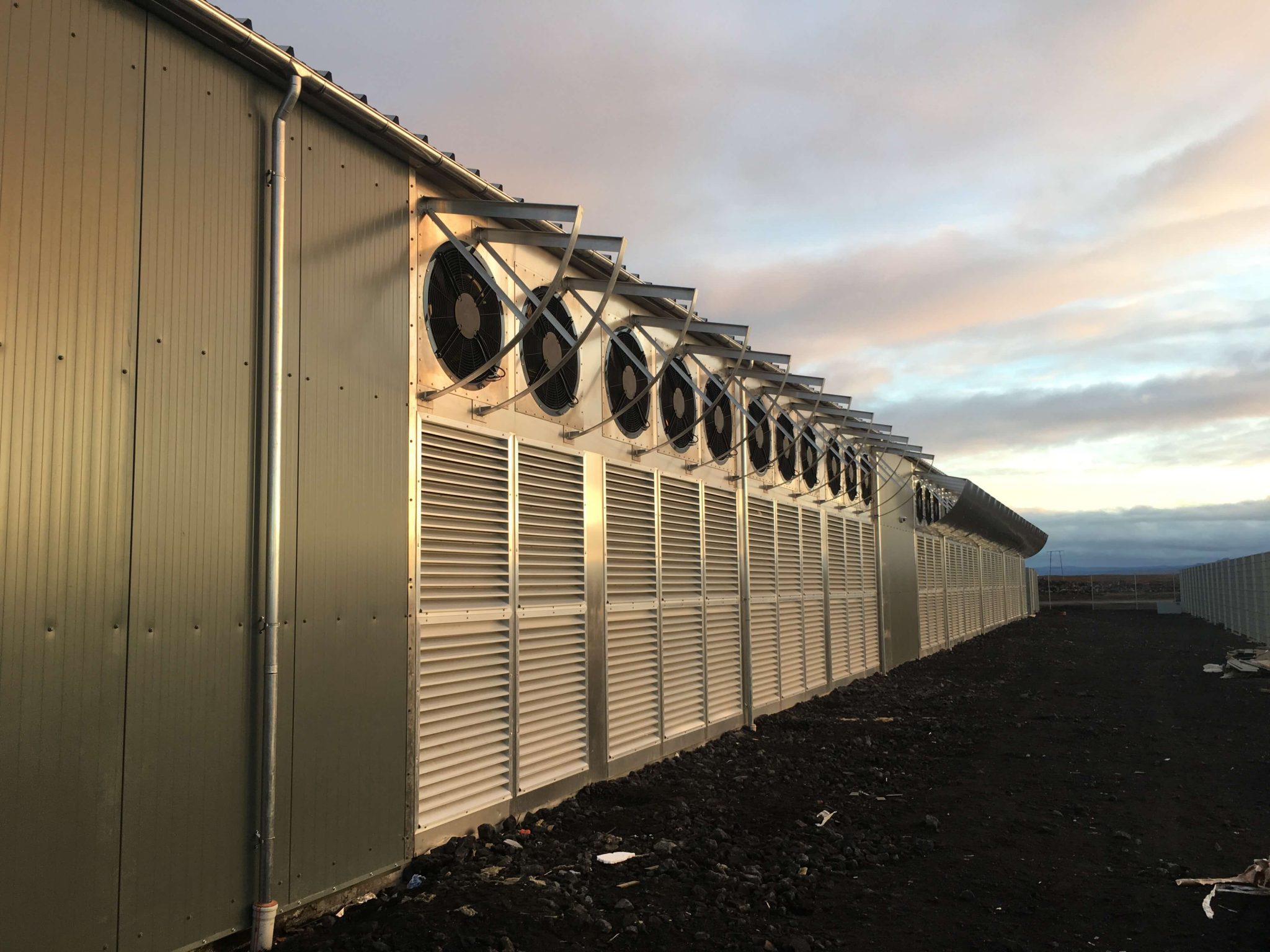 Construction work at the Fitjar data centre
